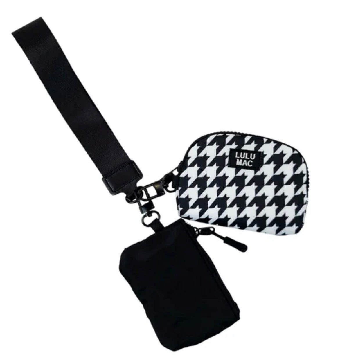 LuLu Mac Wristlet Houndstooth
