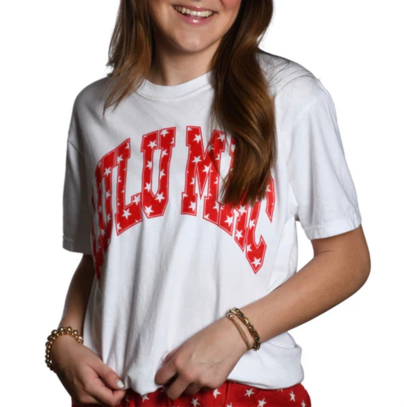LuLu Mac Red Stars Tee