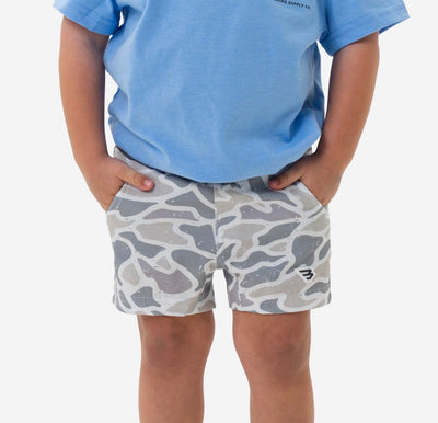 Youth Athletic Short White Camo