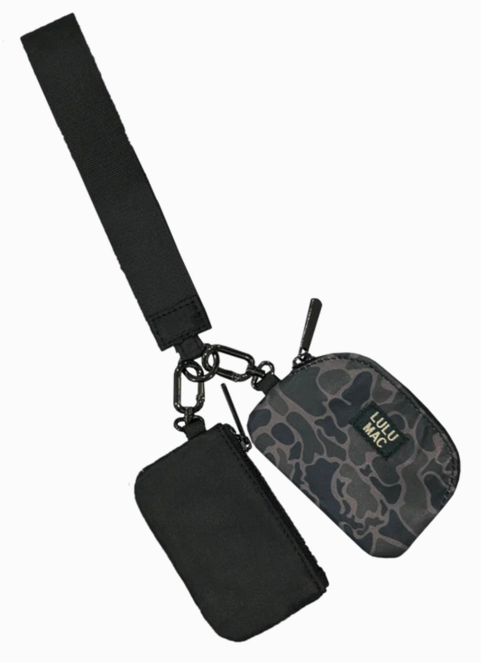 LuLu Mac Wristlet Black Camo