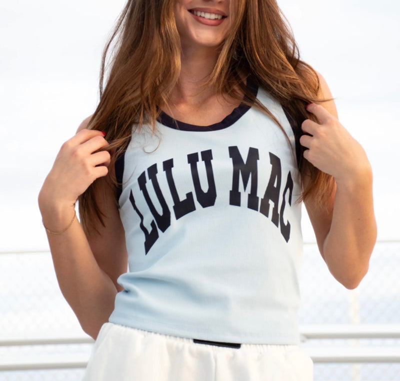 LuLu Mac Tank LtBlue Navy
