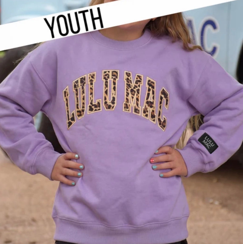 LuLu Mac Kids Leopard Sweatshirt