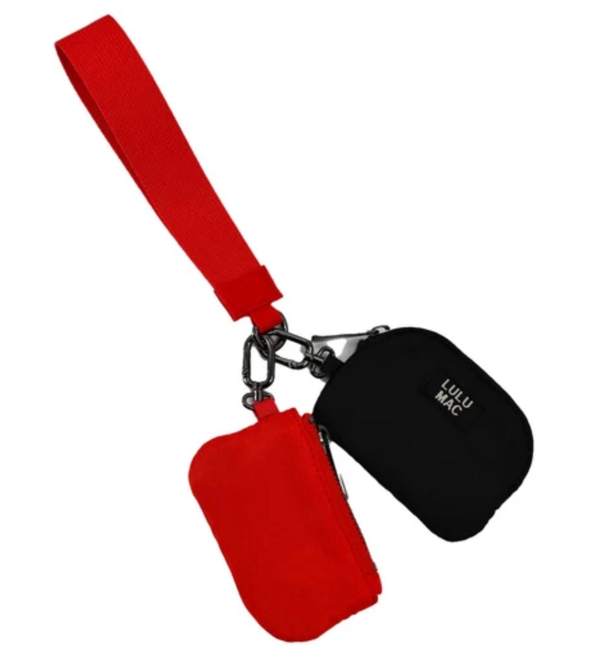 LuLu Mac Wristlet Red Black