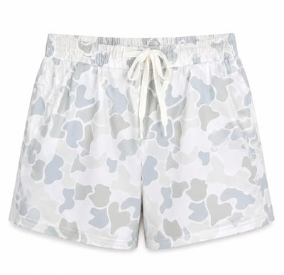 Retro White Camo Short
