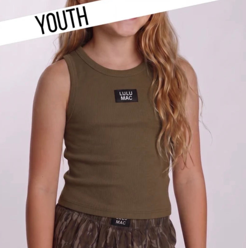 LuLu Mac Kids Tank Olive