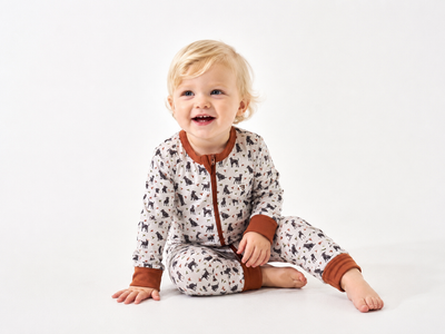 Burlebo Baby Zip Up Duck Dogs