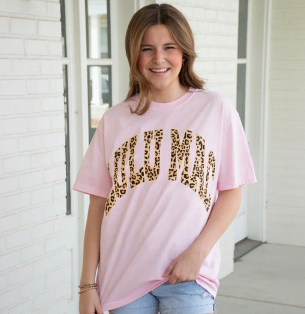 LuLu Mac Leopard Tee Blossom