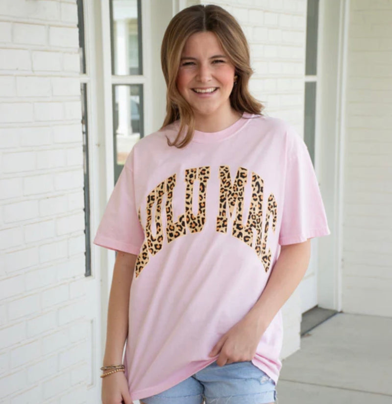 LuLu Mac Leopard Tee Blossom