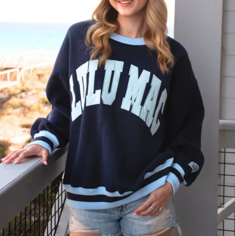 LuLu Mac Social Society Navy-Light Blue