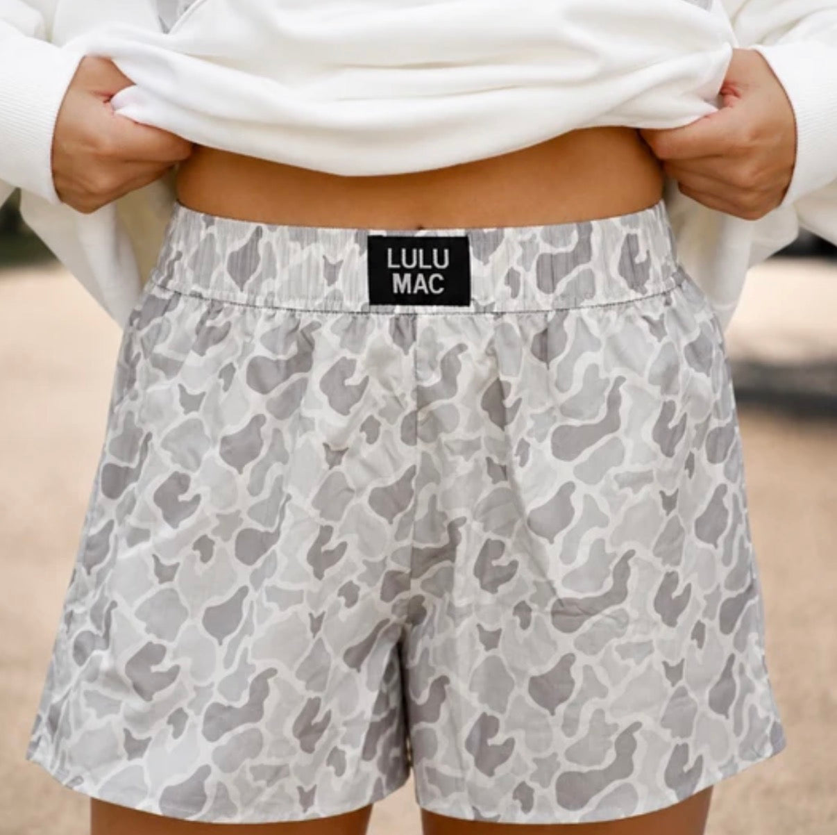 LuLu Mac White Camo Boxer
