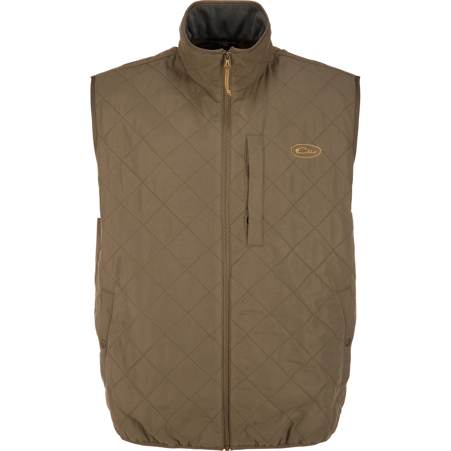 Delta Quilted Vest Brown