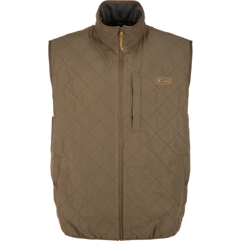 Delta Quilted Vest Brown