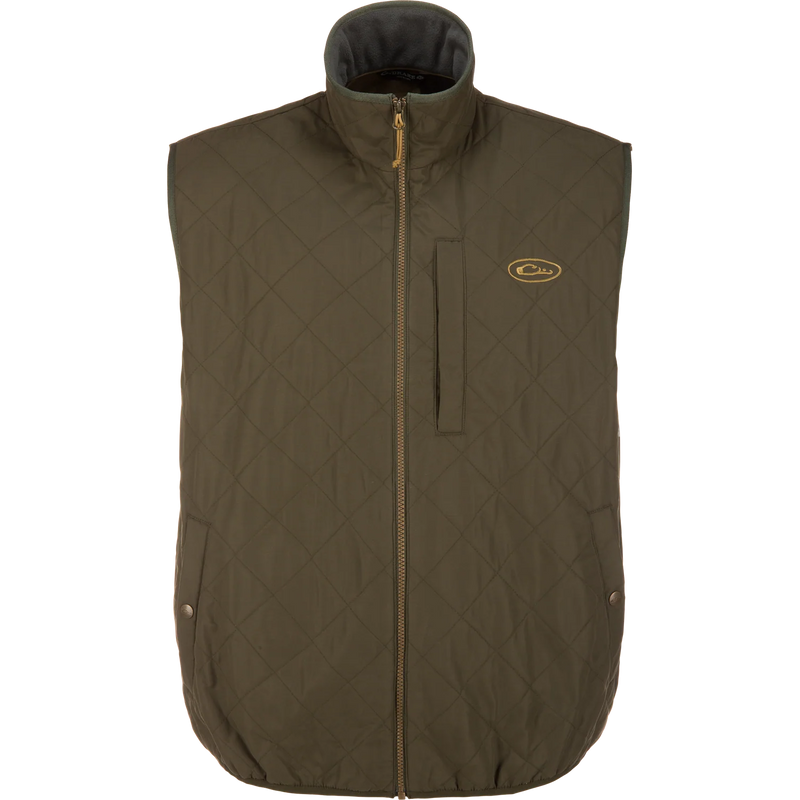 Delta Quilted Vest Olive