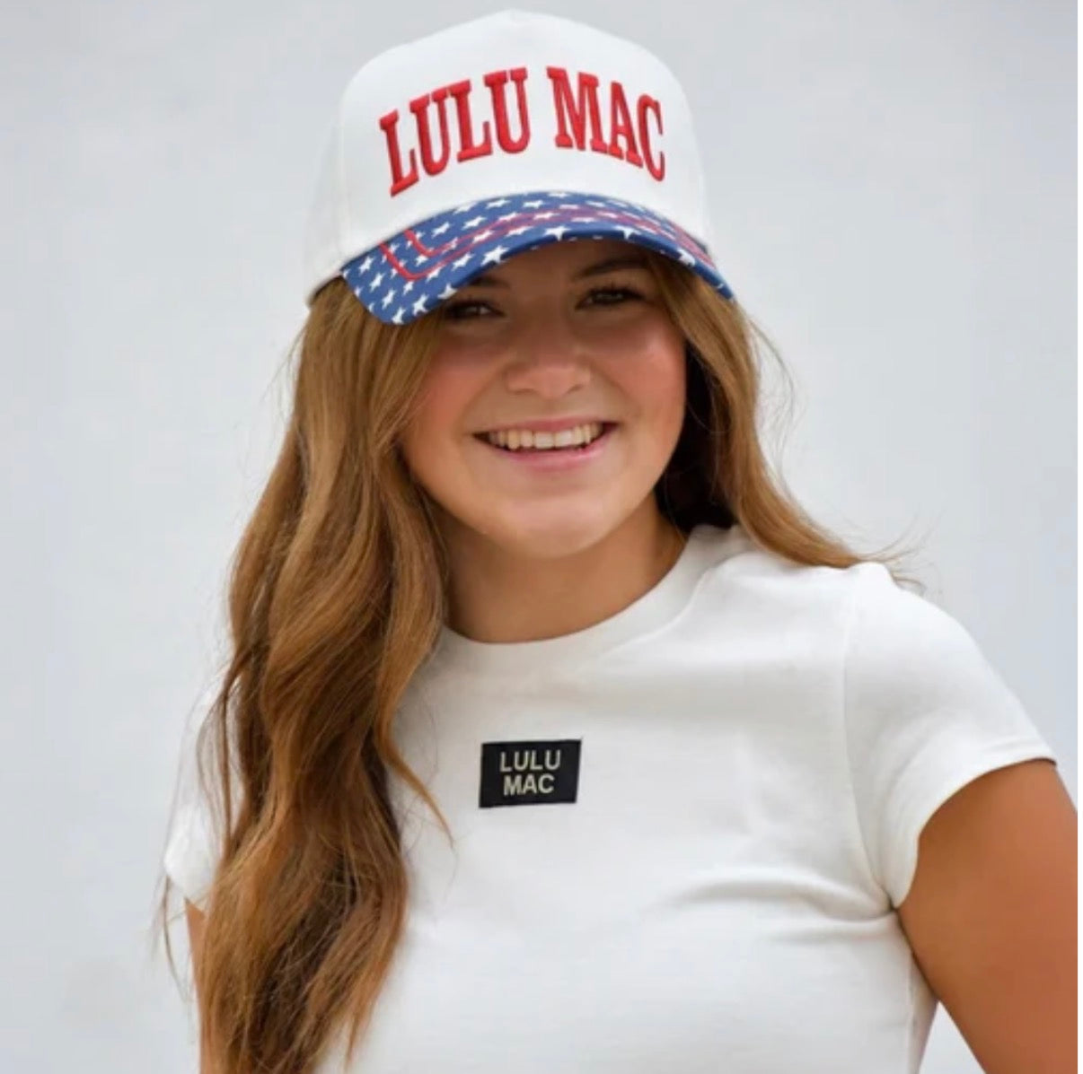 LuLu Mac Red Stitch Logo Hat