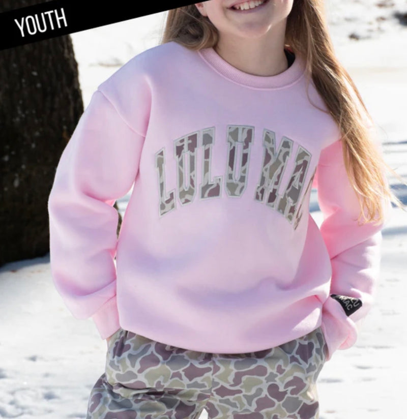 LuLu Mac Kids Camo Sweatshirt Camo