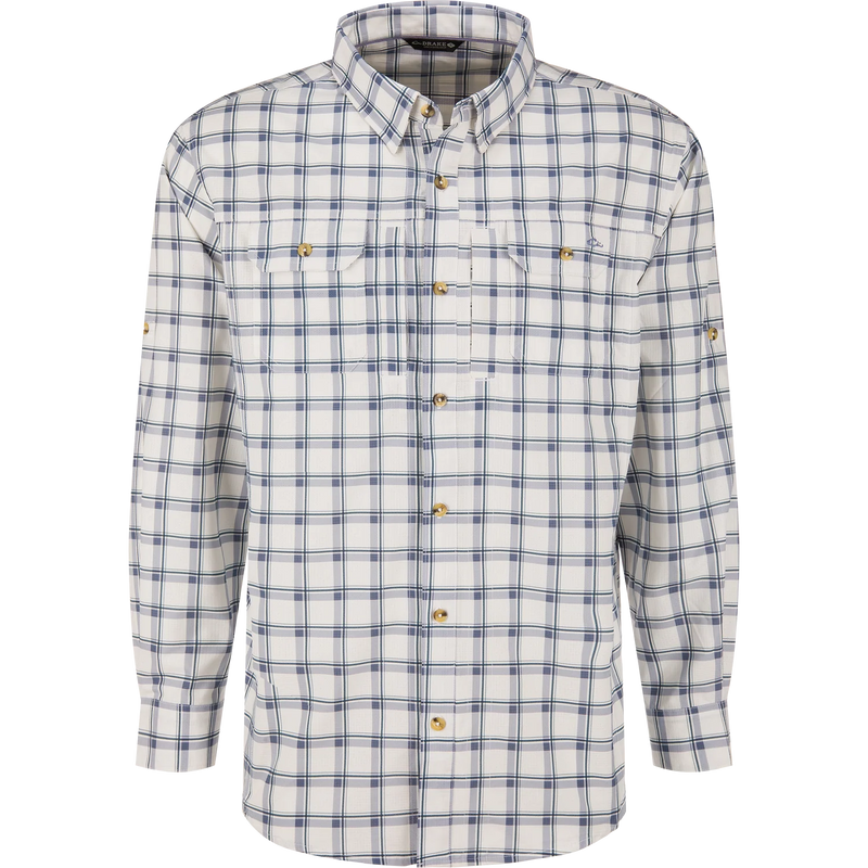 Wingshooter Plaid White Blue