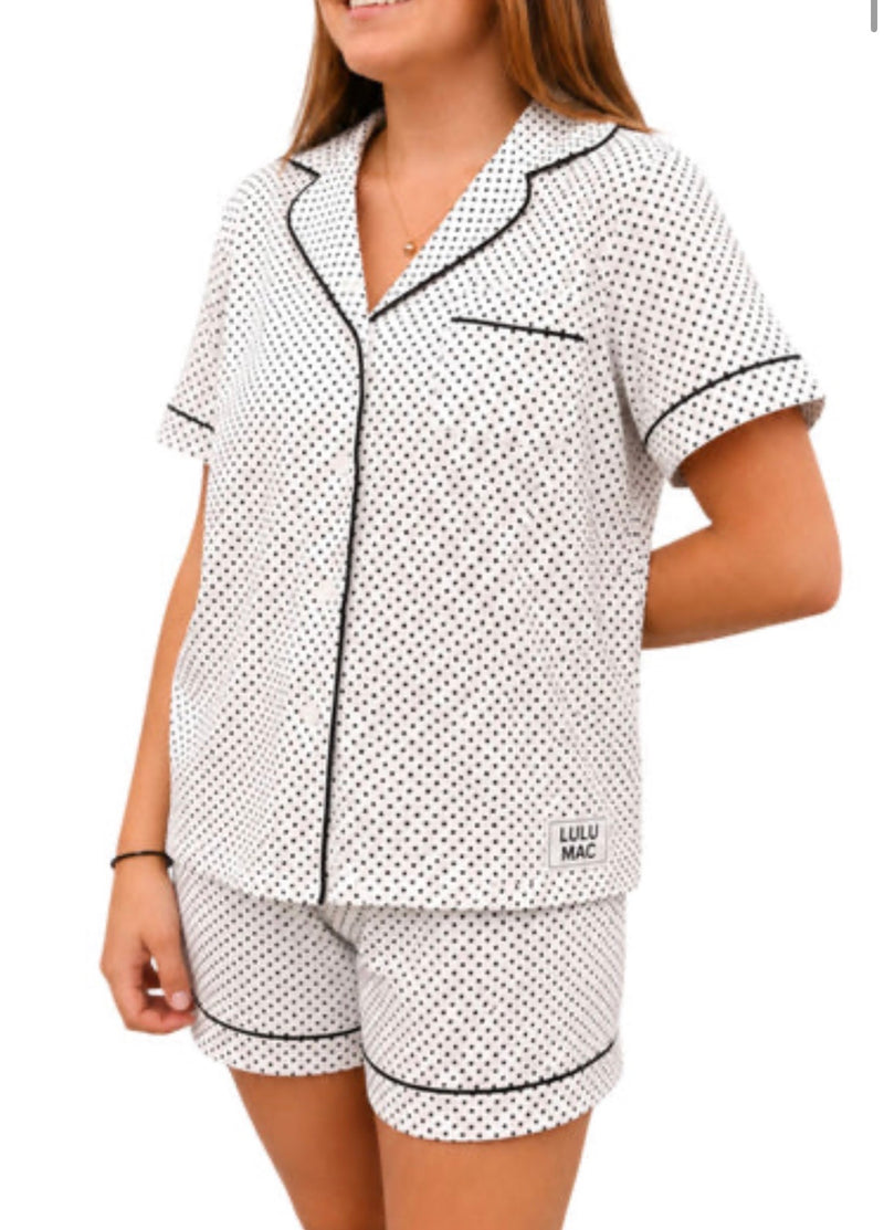 LuLu Mac PJ White BlackDot