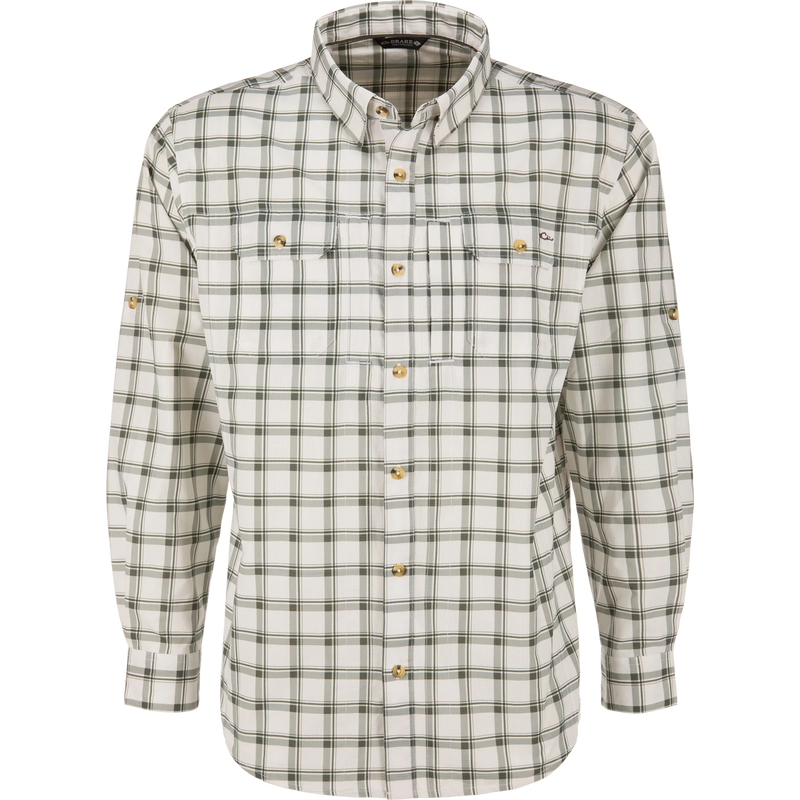 Wingshooter Plaid White Olive