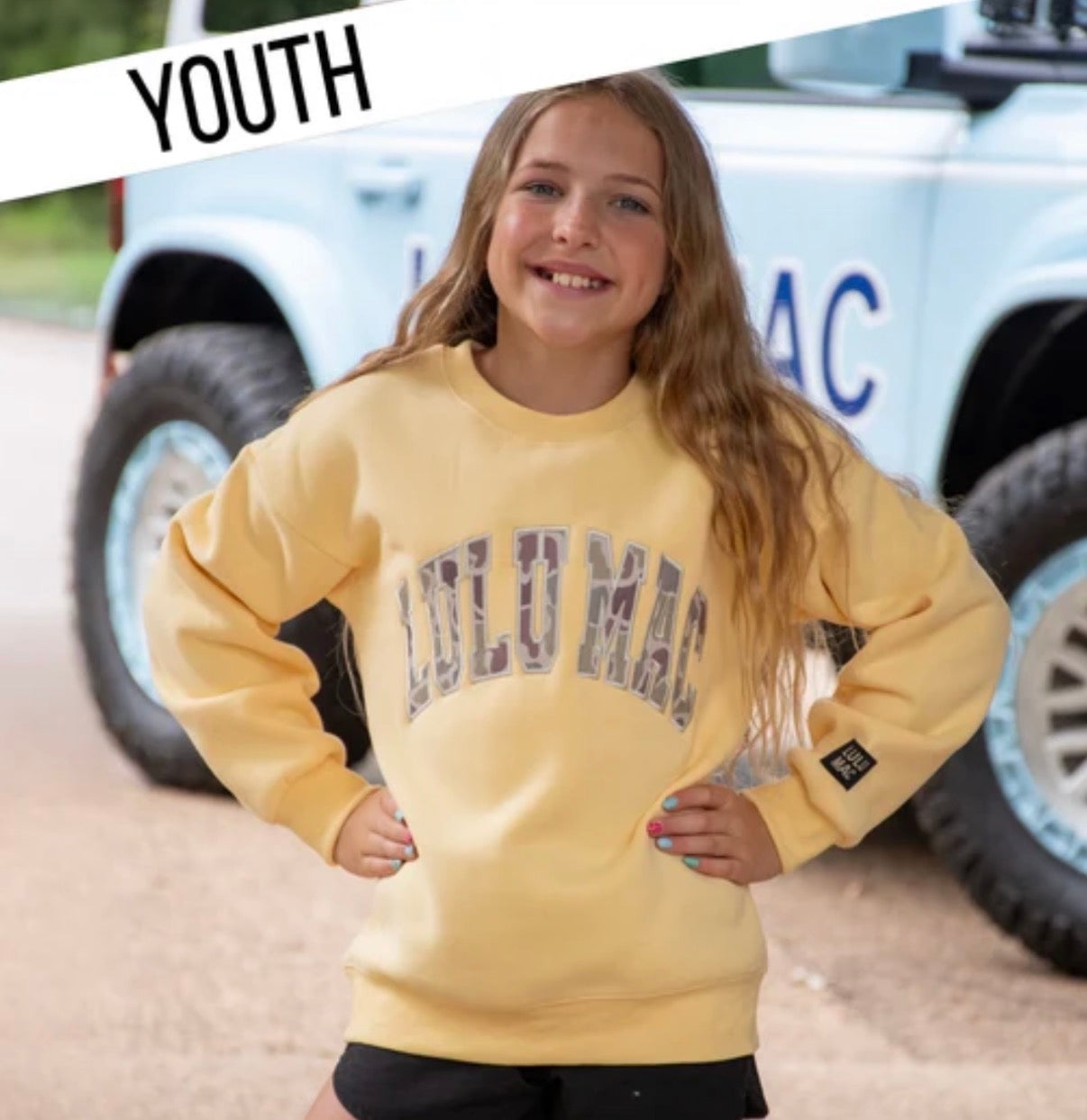 LuLu Mac Kids Camo Sweatshirt