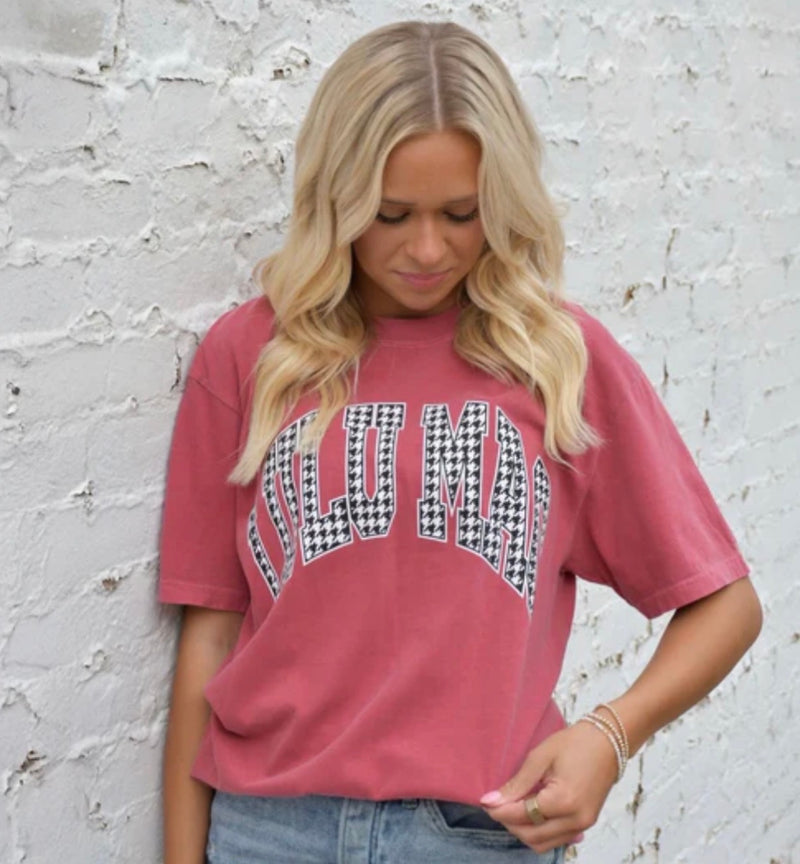 LuLu Mac Houndstooth Tee