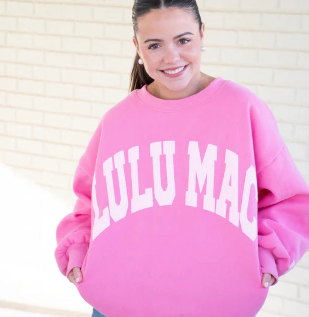 LuLu Mac Sweatshirt Bubblegum Logo