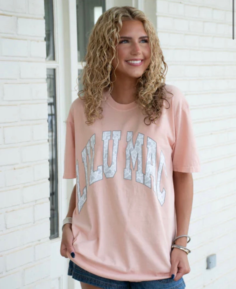LuLu Mac Camo Tee Peach