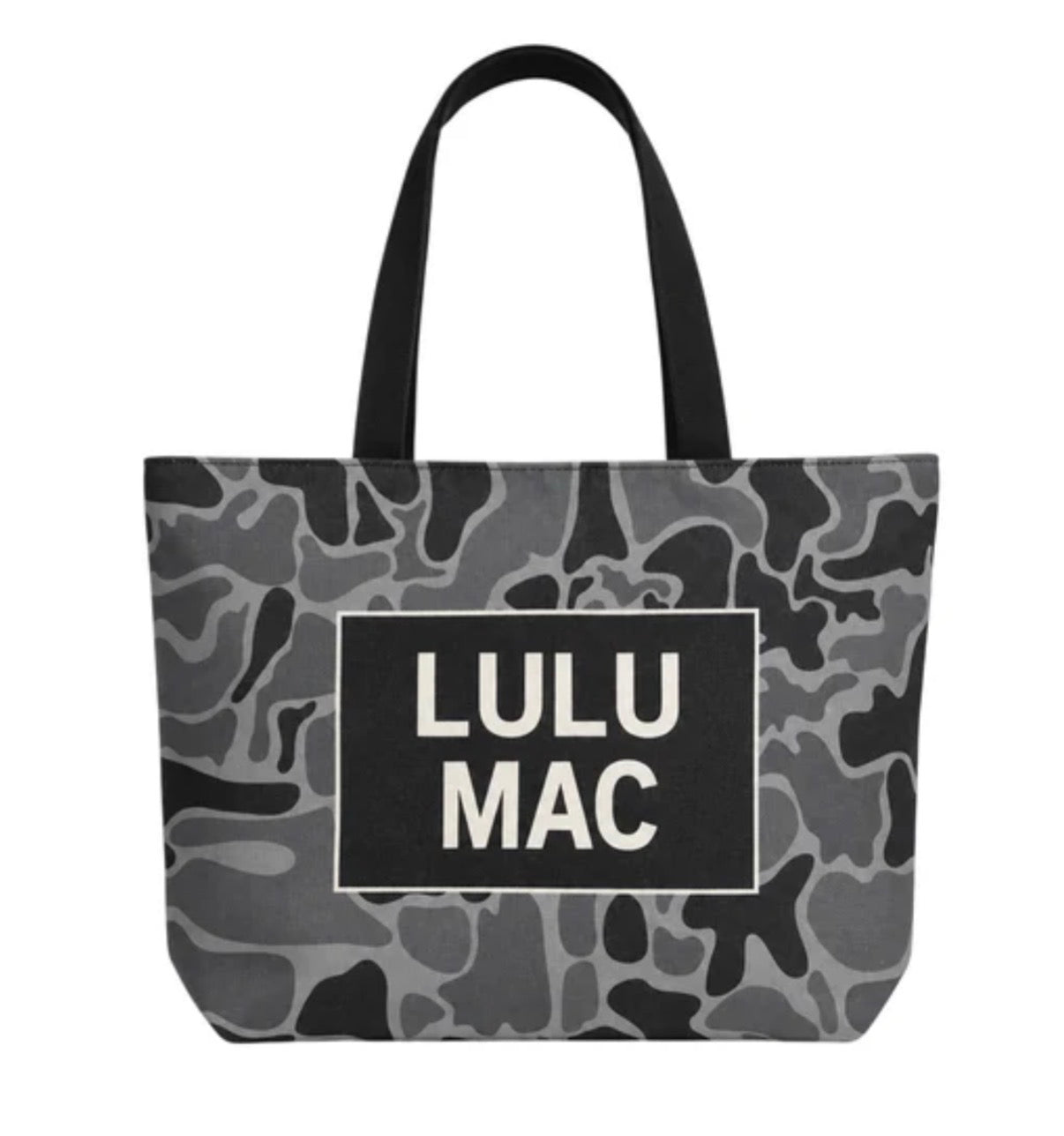 LuLu Mac Canvas Tote Black Camo