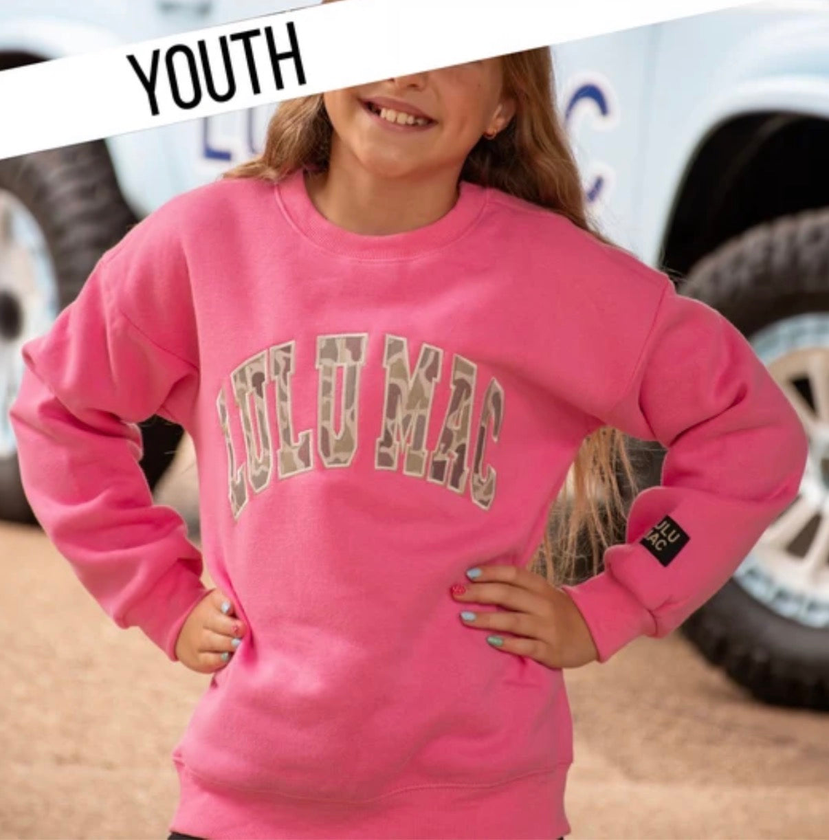 LuLu Mac Kids Camo Sweatshirt
