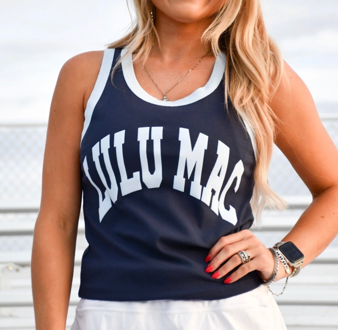 LuLu Mac Tank Navy LtBlue