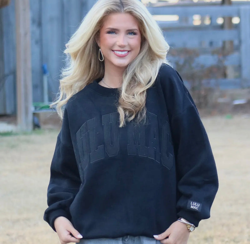 LuLu Mac Mono Sweatshirt Black