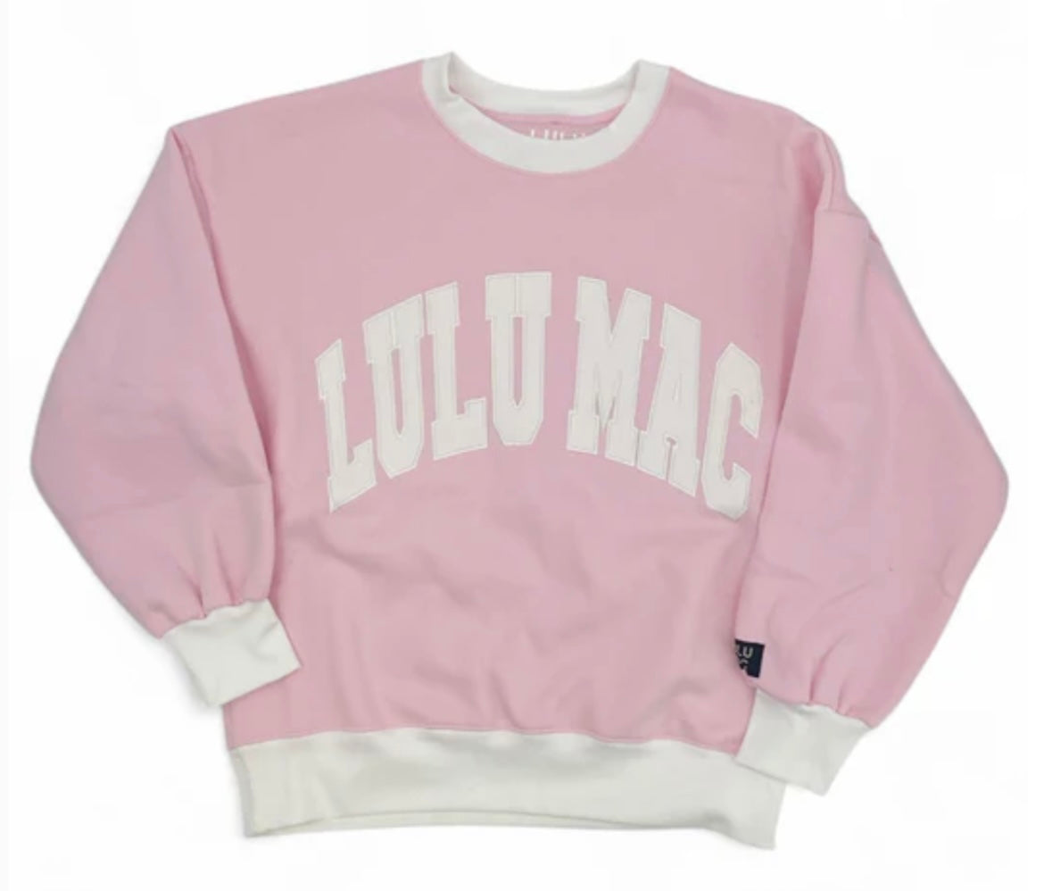 LuLu Mac Block Sweatshirt Pink
