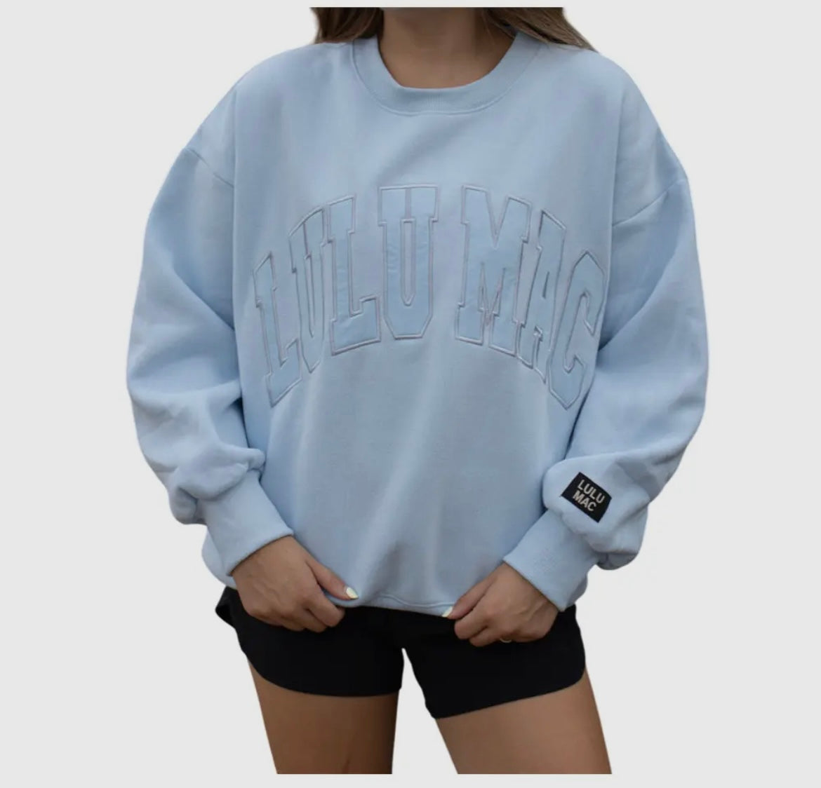 LuLu Mac Mono Sweatshirt Light Blue