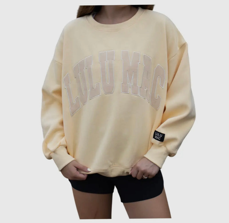 LuLu Mac Mono Sweatshirt Butter