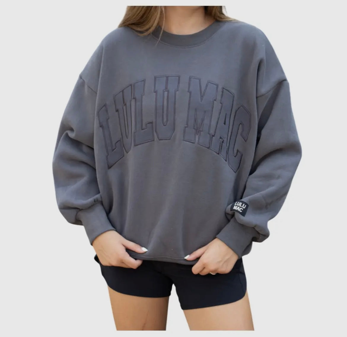 LuLu Mac Mono Sweatshirt Dark Gray