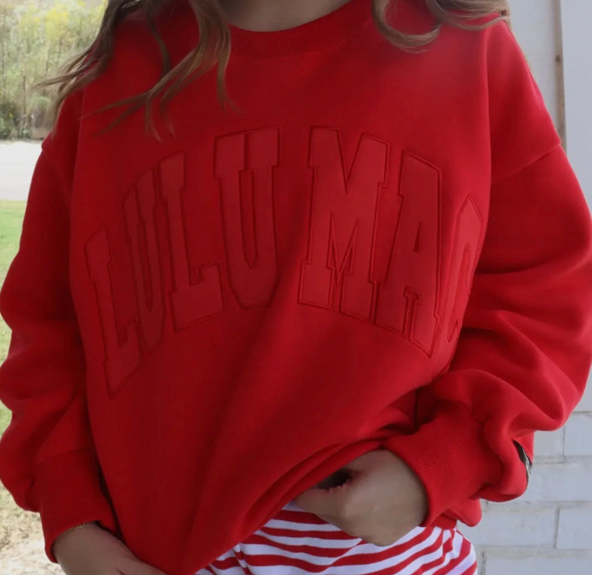 LuLu Mac Mono Sweatshirt Red