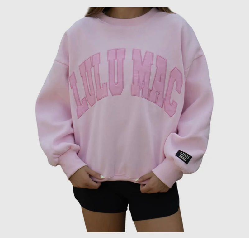 LuLu Mac Mono Sweatshirt Pink