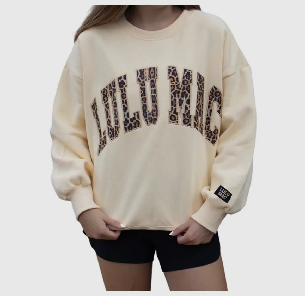 LuLu Mac Leopard Sweatshirt Butter