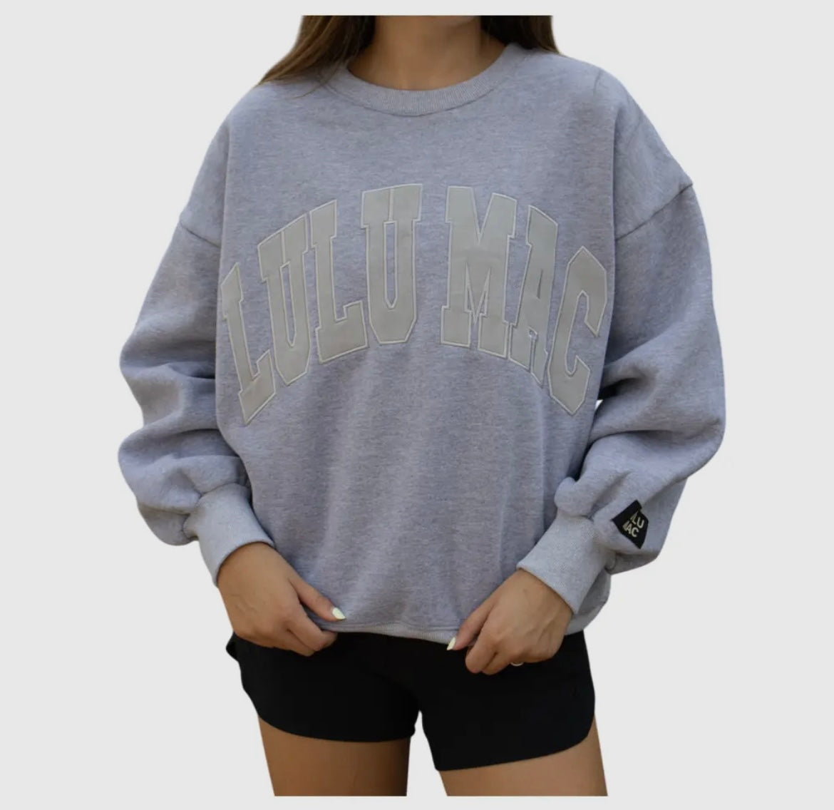LuLu Mac Mono Sweatshirt Light Gray