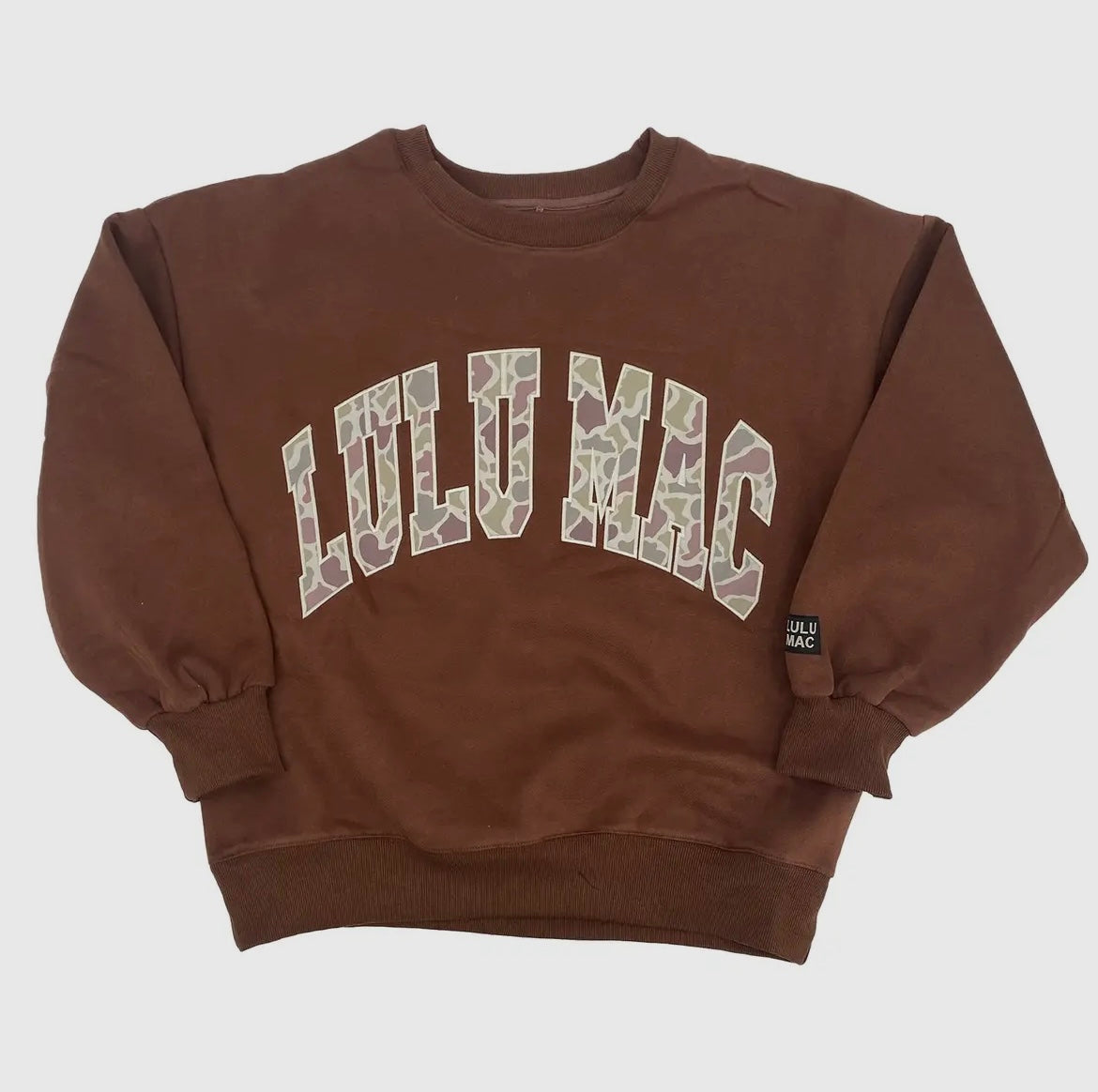 LuLu Mac Camo Sweatshirt Brown