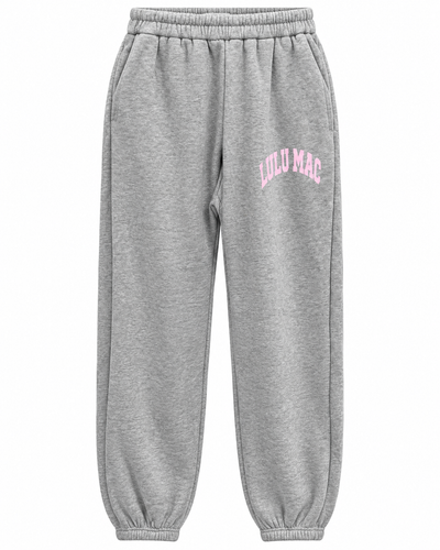LuLu Mac Puff Pant in Grey Light Pink