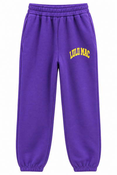 LuLu Mac Puff Pant in Purple Yellow