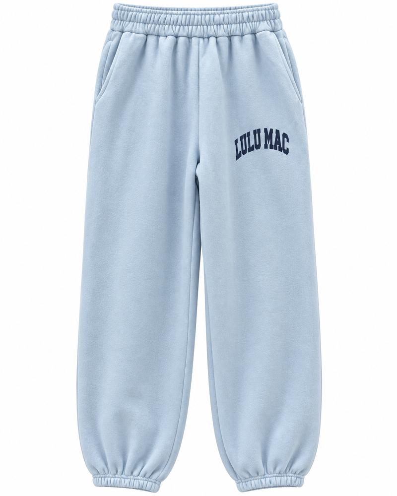 LuLu Mac Puff Pant in Light Blue Navy