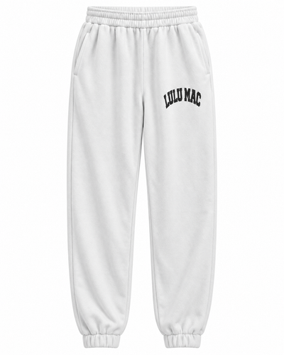 LuLu Mac Puff Pant in White Black